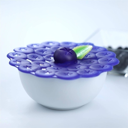 Attēls no galeria plakatu Charles Viancin BERRIES 15 cm Silicone Lid blue