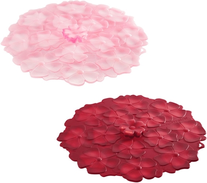 Picture of galeria plakatu Charles Viancin GERANIUM* 2 drink covers Silicone Bordeaux/Pink