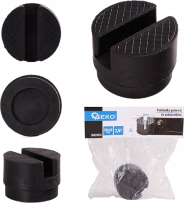 Изображение Geko Podkadka gumowa do podnoników 2,5T (50x36mm) (100)