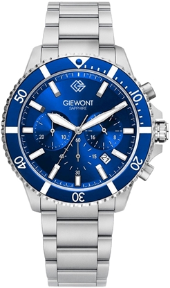 Изображение Giewont Chronograph Sapphire Men’s Watch GW3970-B3 / silver-blue