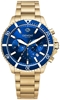 Изображение Giewont Men's Chronograph Sapphire Watch / gold/blue