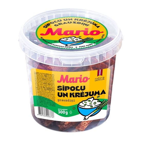 Изображение Grauzdini MARIO, ar sipolu un krejuma garšu, 300g