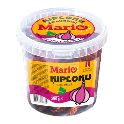 Изображение Grauzdiņi MARIO, ar ķiploku garšu, 300g