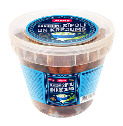Изображение Grauzdiņi MARIO, ar sīpolu un krējuma garšu, 450g