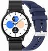 Изображение GRAVITY GT12-2 Women's Smartwatch with Silicone Strap + Black Bracelet / navy