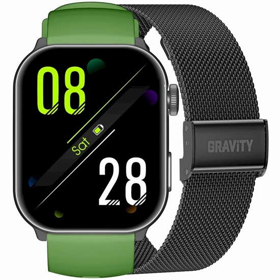 Изображение GRAVITY GT28-4 Men's Smartwatch Strap + Bracelet / green-black