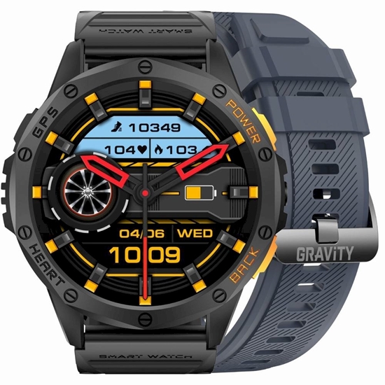 Picture of GRAVITY Smartwatch GT24-1 GPS with Silicone Strap / black/navy blue