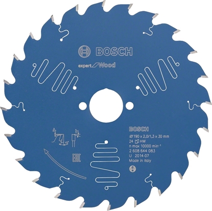 Attēls no Griešanas disks Bosch 2608644083; 190x30 mm; Z24