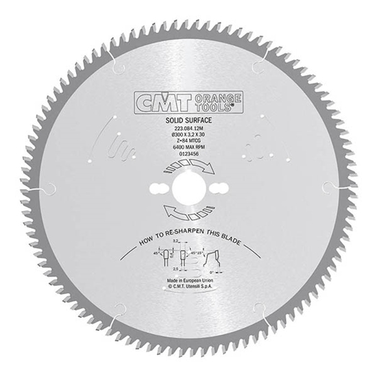 Picture of Griešanas disks kokam CMT 223; 250x3,2x30; Z84; 10°