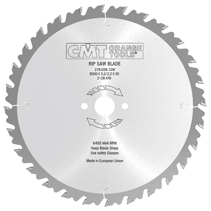 Attēls no Griešanas disks kokam CMT 278; 350x3,5x70; Z36; 18°