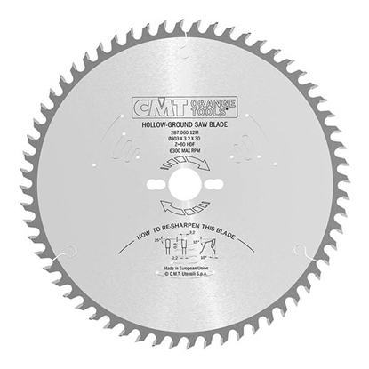 Attēls no Griešanas disks kokam CMT 287; 303x3,2x30; Z60; 10°