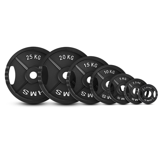 Picture of Gumijots svaru disks 50 mm TOD15 OLIMPIC PLĀKSNE MELNA 15 KG HMS