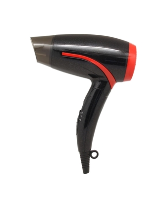 Picture of Hair dryer Rosberg R51100H, 1400W, Black with red, Folding handle