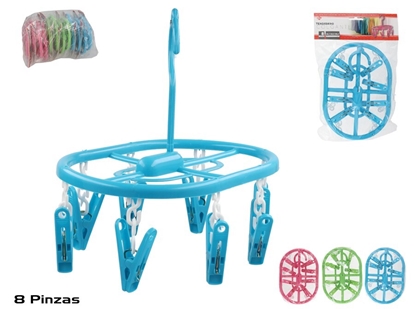 Picture of Hanging Clothesline With 8 Clips 14.5x20.5x18 cm