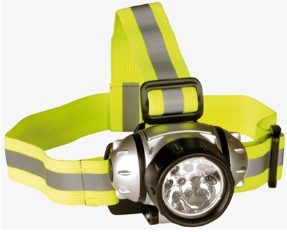 Picture of Headlamp with 10 LEDs, silver/black, 4002626, Heitech