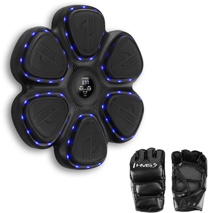Attēls no HMS TB12 Elektroniczna tarcza bokserska bluetooth z muzyk i rkawicami 17-44-377