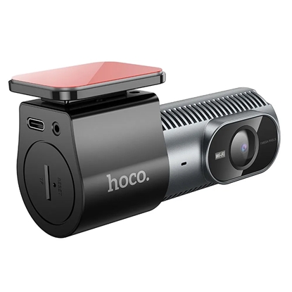 Attēls no Hoco DV13 HD automašīnas videoreģistrators 720P/25fps ar mikrofonu/nakts režīmu/kustības detektoru