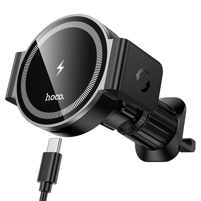 Attēls no Hoco HW35 MagSafe 15W (gaisa restē) automašīnas lādētājs / turētājs Black
