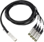 Изображение HP HPE 100Gb QSFP28 to 4x25Gb SFP28 3m Direct Attach Copper Cable (845416-B21)