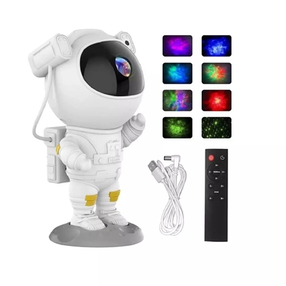 Picture of HQ A1 Astronout 360 degree Rotate Head Star Sky & Nebula projector with Remote White