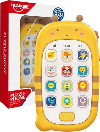 Picture of Huanger Huanger HE0536 toy phone with recording function (yellow)