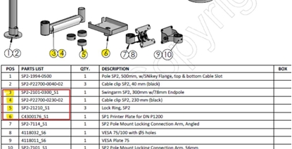 Изображение Huawei KIT: Swingarm AP2,Cable Clip
