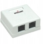 Изображение Intellinet Network Solutions Gniazdo natynkowe 2x RJ45 Cat5e UTP beowe
