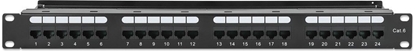Изображение Intellinet Network Solutions Intellinet 721035 Patch Panel Rack 19" 1U 24 porty RJ45 Cat6 UTP