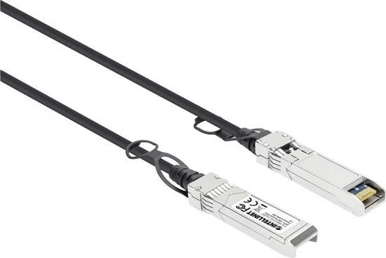 Изображение Intellinet Network Solutions INTELLINET SFP+ 10G Passives DAC Twinax-Kabel SFP+ auf SFP+ 2 m HPE-kompatibel Direct Attach Copper AWG 30 schwarz
