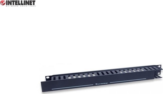 Изображение Intellinet Network Solutions Organizer Kabli Intellient Rack 19; 1U z pokryw, czarny (I-CASE CABLE-PL)