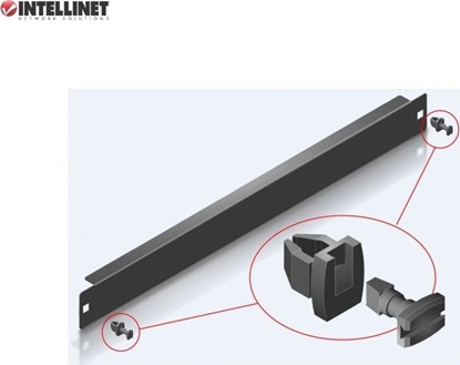 Изображение Intellinet Network Solutions Panel maskujcy 1U do szaf rack 19, metalowy, czarny (922197)