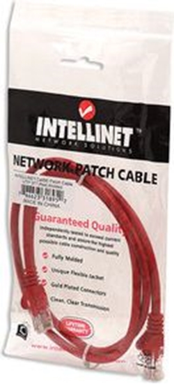 Изображение Intellinet Network Solutions PATCH CORD CAT5E UTP 1,0M CZERWONY 100% MIED (318952)