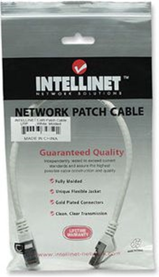 Изображение Intellinet Network Solutions PATCH CORD CAT6 UTP 0,5M BIAY 100% MIED (ICOC U6-6U-005-WH)
