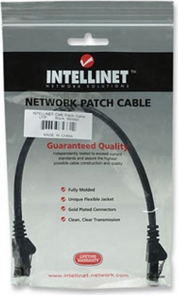 Изображение Intellinet Network Solutions PATCH CORD CAT6 UTP 0,5M CZARNY 100% MIED (342032)