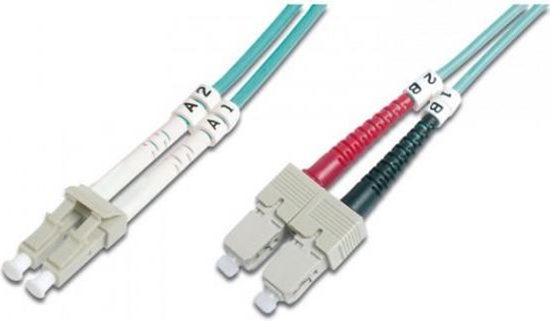 Picture of Intellinet Network Solutions wiatowód krosowy LC-SC duplex 3m 50/125 OM3 wielomodowy (302723)