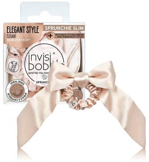 Picture of InvisiBobble Sprunchie Slim Ballerina Bow Hair Elastic