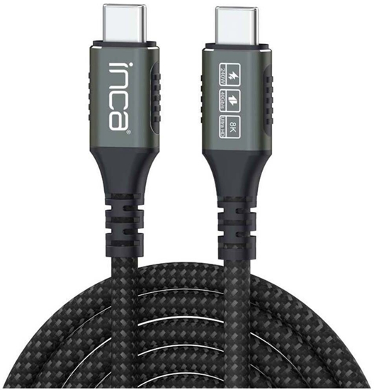 Picture of Kabel USB Inca INCA USB-Kabel USB-C4.0/40Gbps/PD3.1 240W/8K-UltraHD   0.80m
