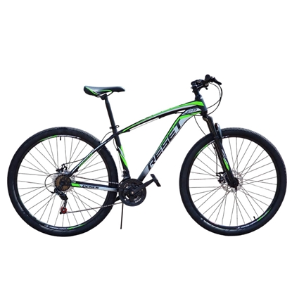 Изображение Kalnu velosipēds Reset Derek Black/Green (Rata izmērs: 29 Rāmja izmērs: L)