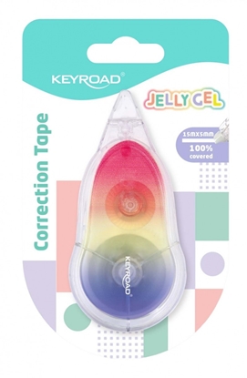 Picture of Keyroad Korektor w tamie KEYROAD Jelly Gel, 15mx5mm, blister, mix kolorów