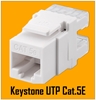 Изображение Keystone modulis CAT5E UTP var lietot ar SS-1xRJ45-PR vai SS-2xRJ45-PR