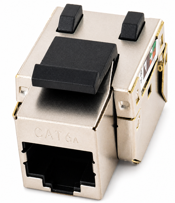 Изображение Keystone modulis CAT6A, CAT6, CAT5E STP | lieto ar SS-1xRJ45-PR vai SS-xRJ45-PR | Bezinstrumenta