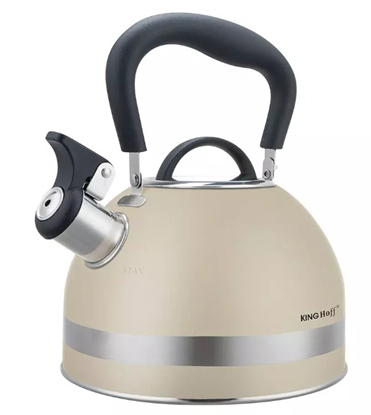 Picture of Kettle with whistle, 1.8L, stainless steel, beige, KINGHoff  KH 1854