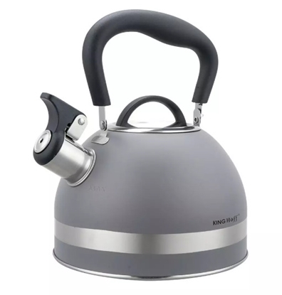 Picture of Kettle with whistle, 1.8L, stainless steel, gray, KINGHoff KH 1851