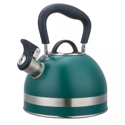 Picture of Kettle with whistle, 1.8L, stainless steel, green, KINGHoff, KH 1855