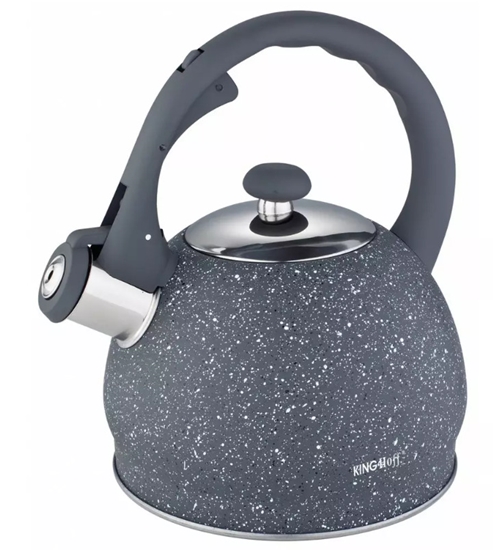 Изображение Kettle, 2l, grey marbled, Kinghoff KH 1405