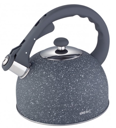 Picture of Kettle, traditional, steel, grey-marble, 2.6l Kinghoff.