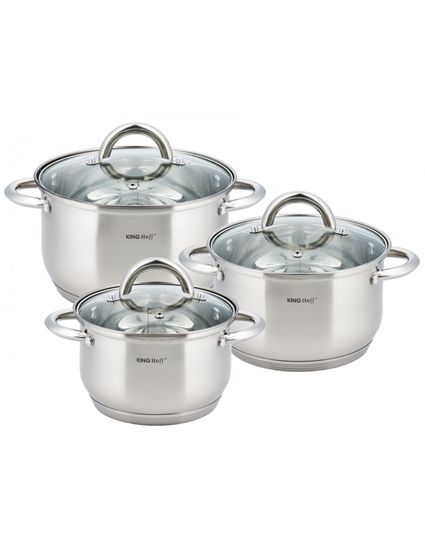 Picture of KING HOFF Kitchen pot set. 3 pcs, KH 4446