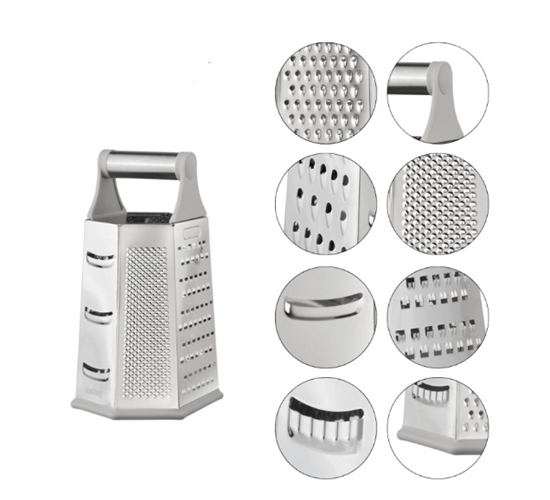 Изображение Kinghoff 6-edge grater,  23.5 × 14.5 × 11.5 cm, KH 1991