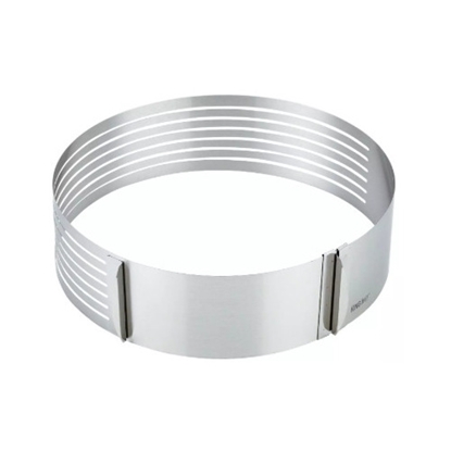Picture of Kinghoff adjustable steel cake ring, diameter 26-31 cm, KH 1474