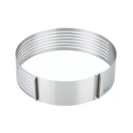 Picture of Kinghoff adjustable steel cake ring, diameter 26-31 cm, KH 1474